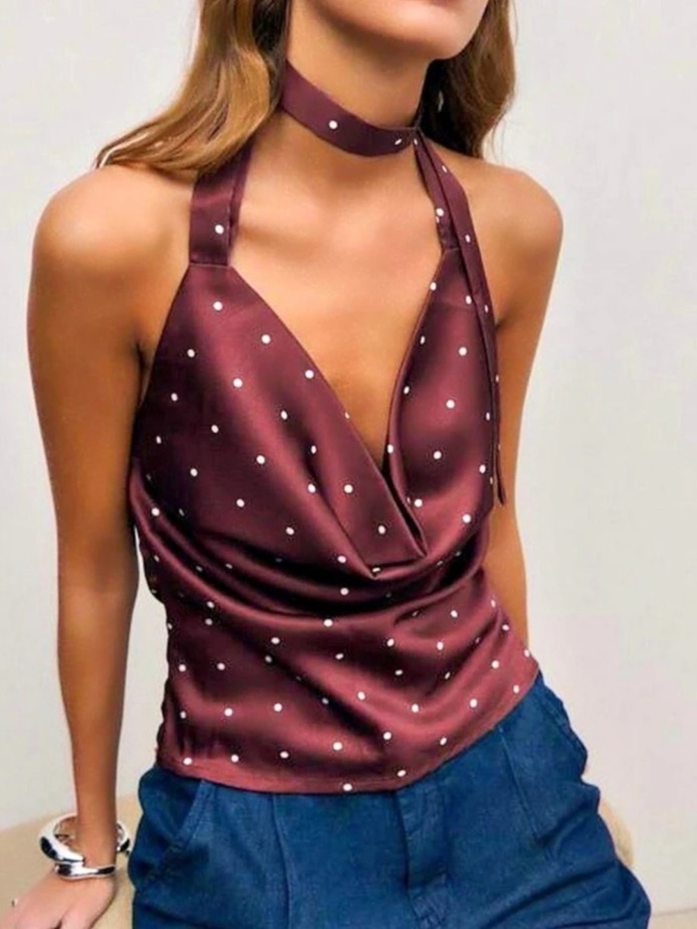 Polka Dot Halter